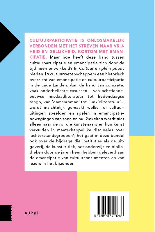 Achterkant van Cultuur en plein public