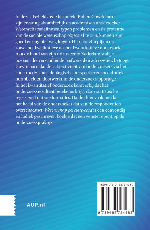 Achterkant van Wetenschap gerelativeerd