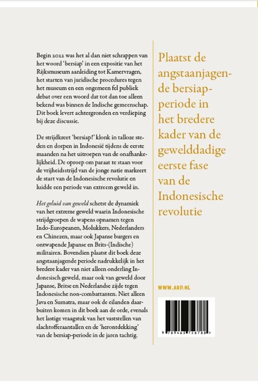 Achterkant van Het geluid van geweld