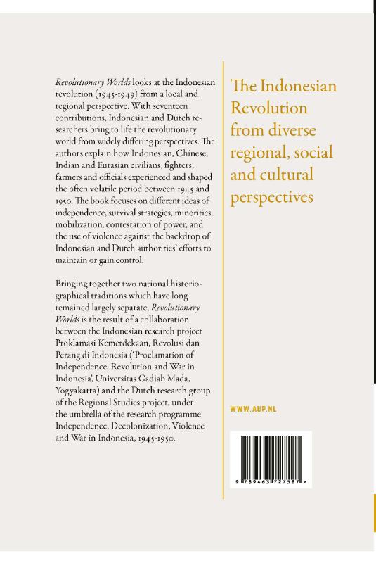 Achterkant van Revolutionary Worlds
