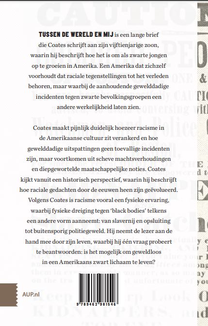 Achterkant van Tussen de wereld en mij