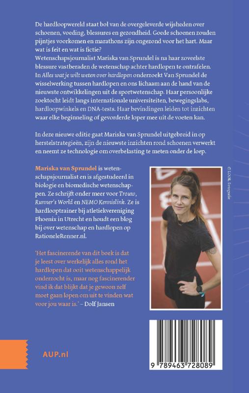 Achterkant van Alles wat je wilt weten over hardlopen
