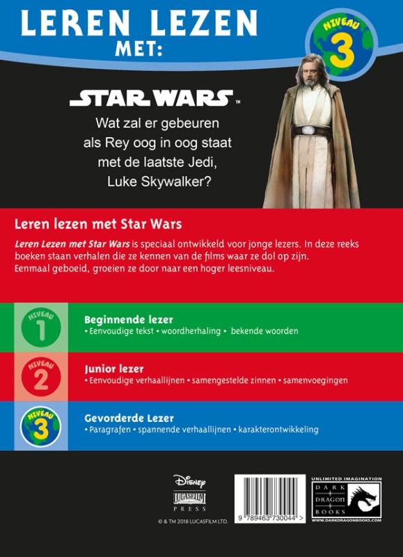 Achterkant van niveau 3 leren lezen