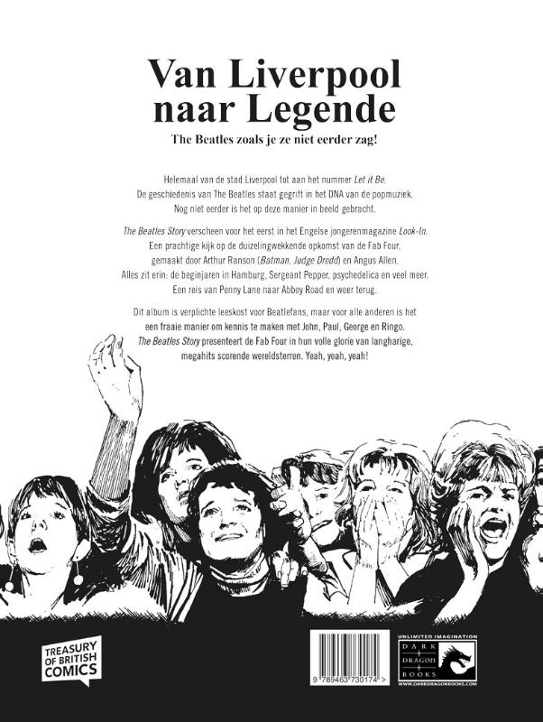 Achterkant van The Beatles story