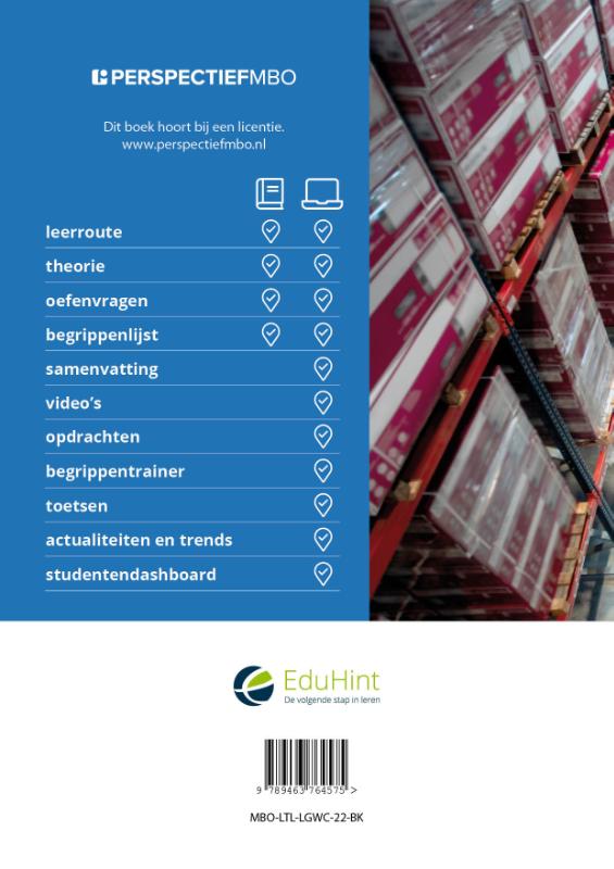 Achterkant van Logistiek niveau 3 Logistieke werkzaamheden coördineren