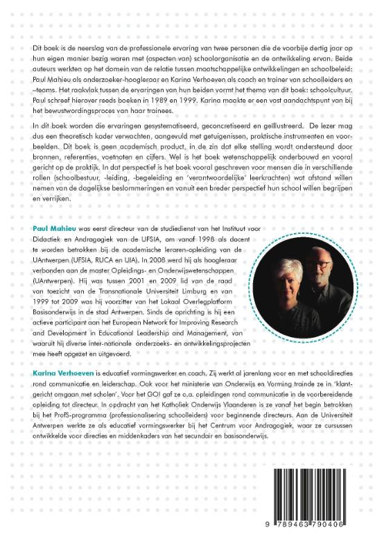 Achterkant van Schoolcultureel management