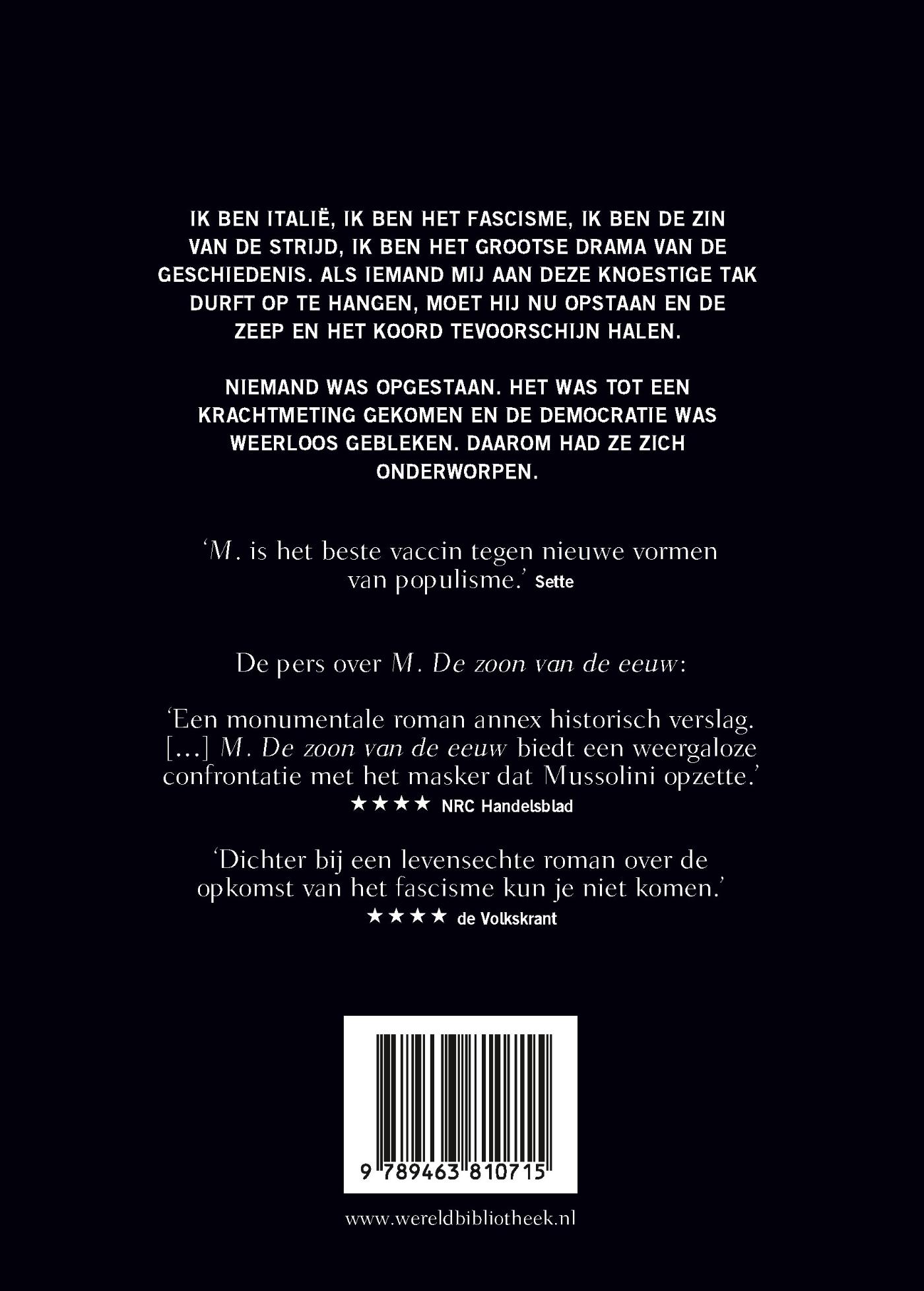 Achterkant van De man van de voorzienigheid
