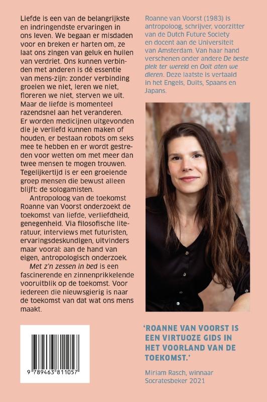 Achterkant van Met z'n zessen in bed
