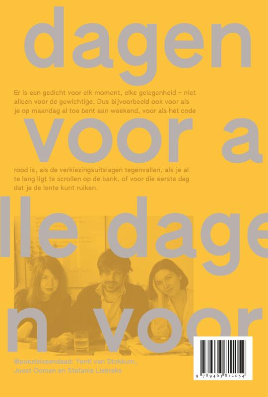 Achterkant van Voor alle dagen