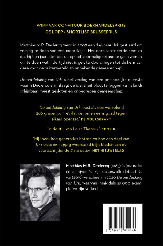 Achterkant van De ontdekking van Urk