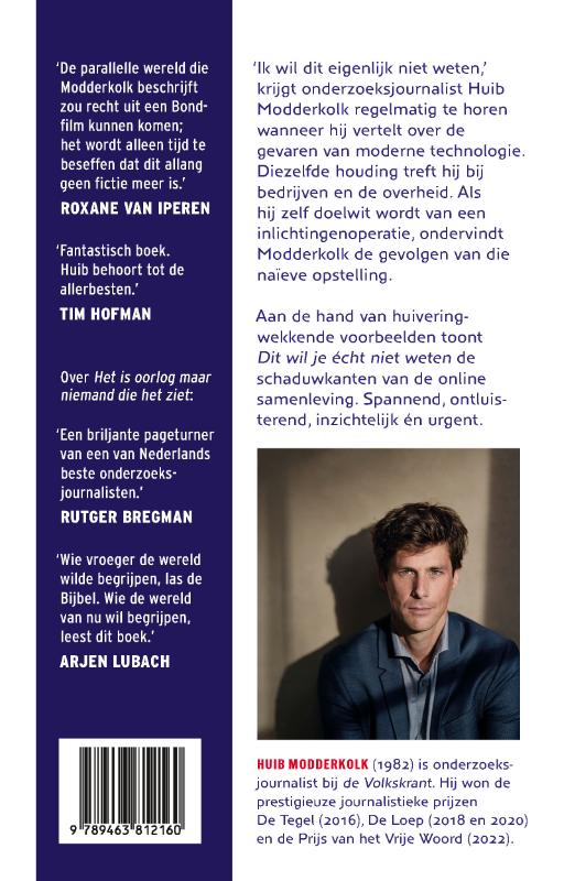 Achterkant van Dit wil je écht niet weten