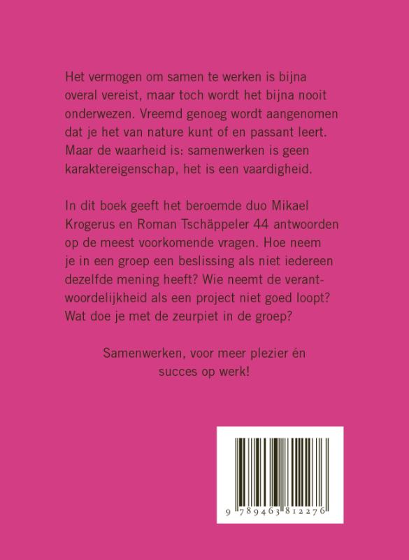 Achterkant van Samenwerken