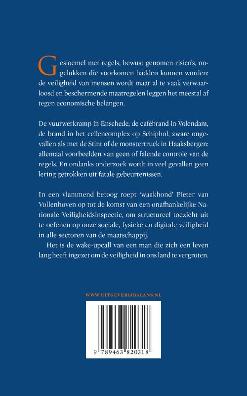 Achterkant van Oproep van een waakhond