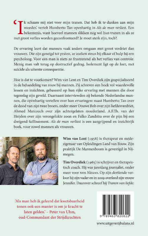 Achterkant van Als de man verliest