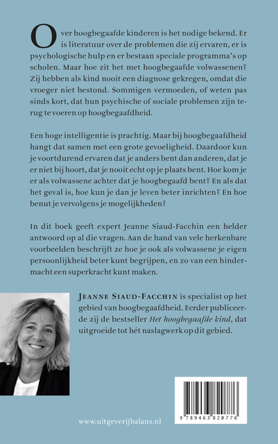 Achterkant van Te intelligent om gelukkig te zijn?