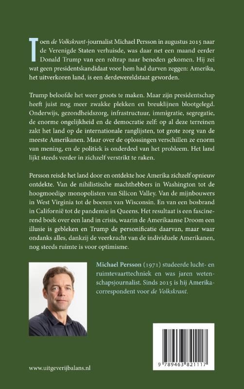 Achterkant van De val van Amerika