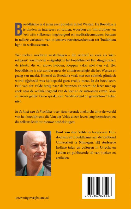 Achterkant van In de huid van de Boeddha