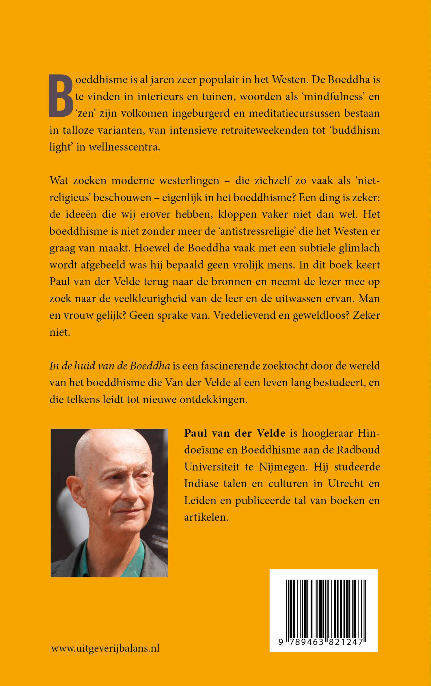 Achterkant van In de huid van de Boeddha