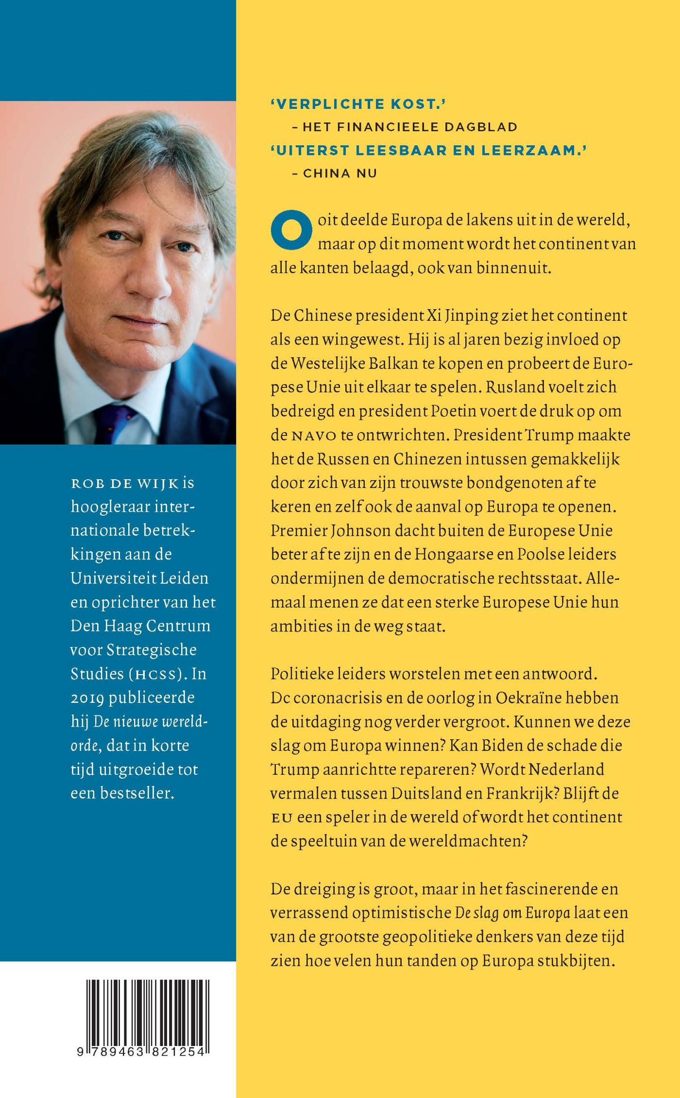 Achterkant van De slag om Europa