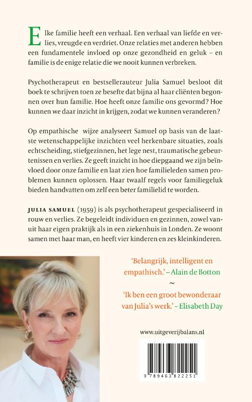 Achterkant van Elke familie heeft een verhaal