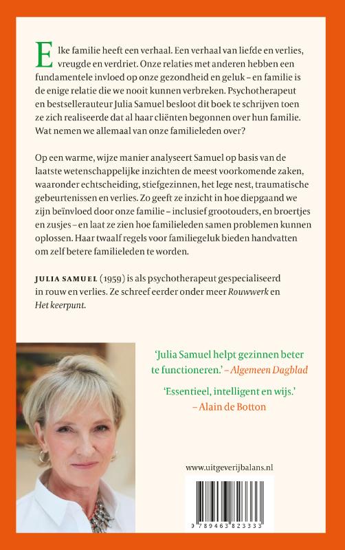 Achterkant van Elke familie heeft een verhaal