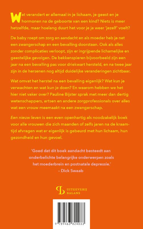Achterkant van Een nieuw leven