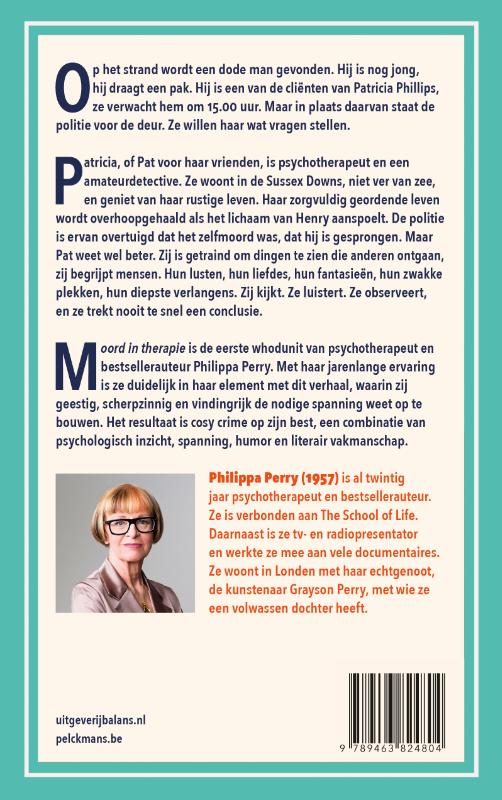Achterkant van Moord in therapie
