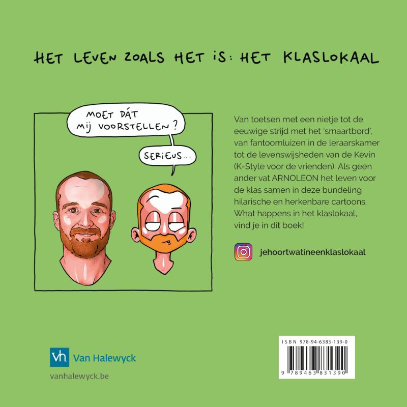 Achterkant van Je hoort wat in een klaslokaal