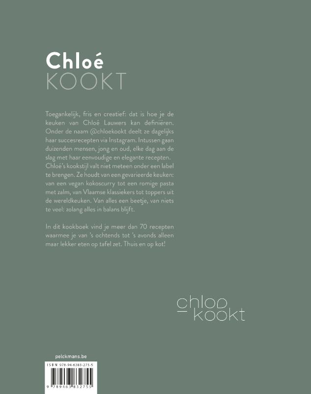 Achterkant van Chloé Kookt