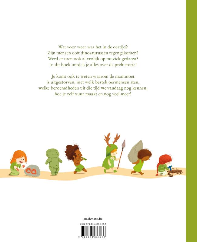 Achterkant van Groot weetjesboek over de prehistorie
