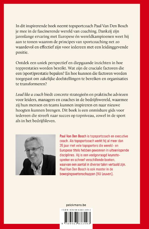 Achterkant van Lead like a coach