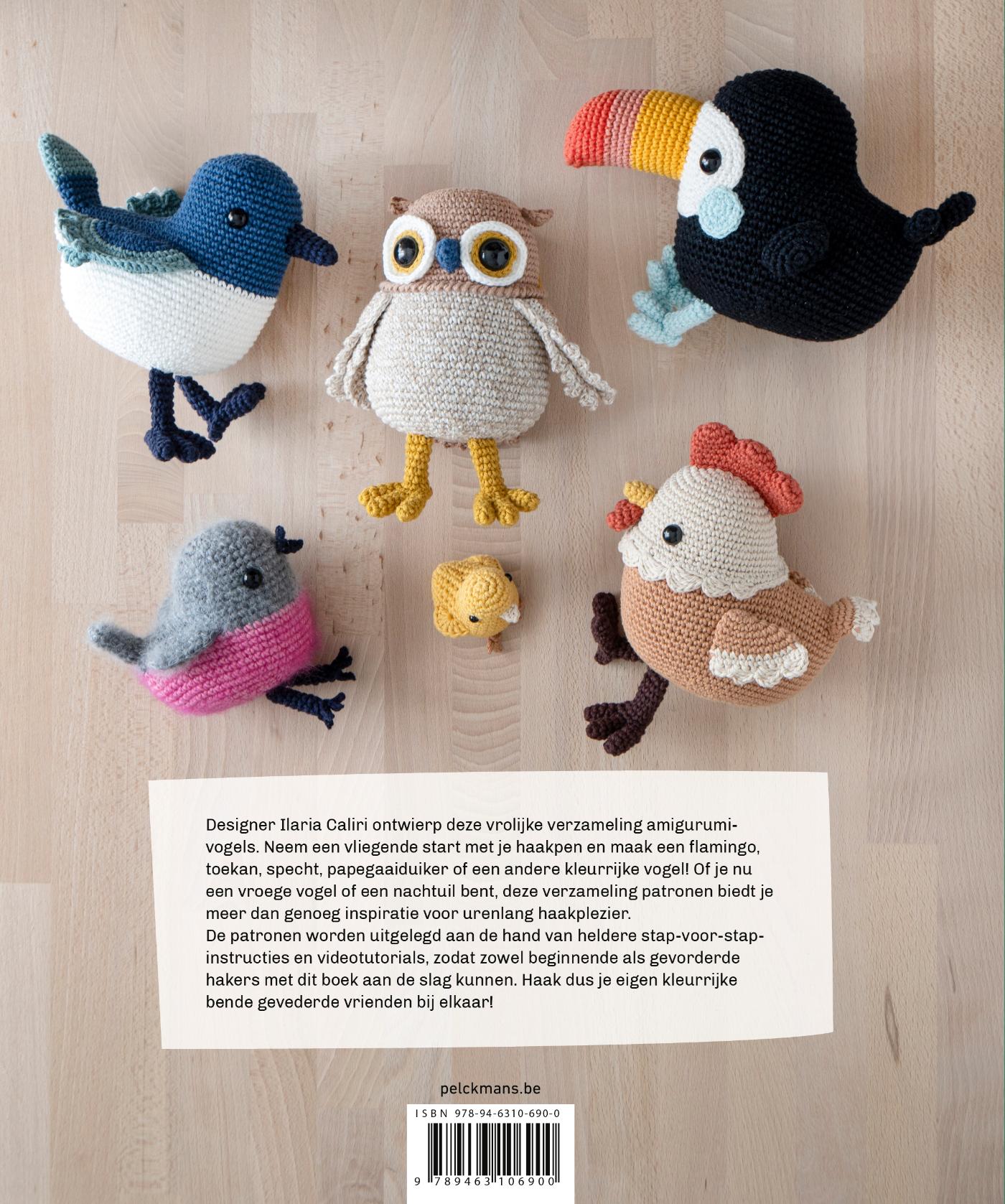 Achterkant van Amigurumi Vogels