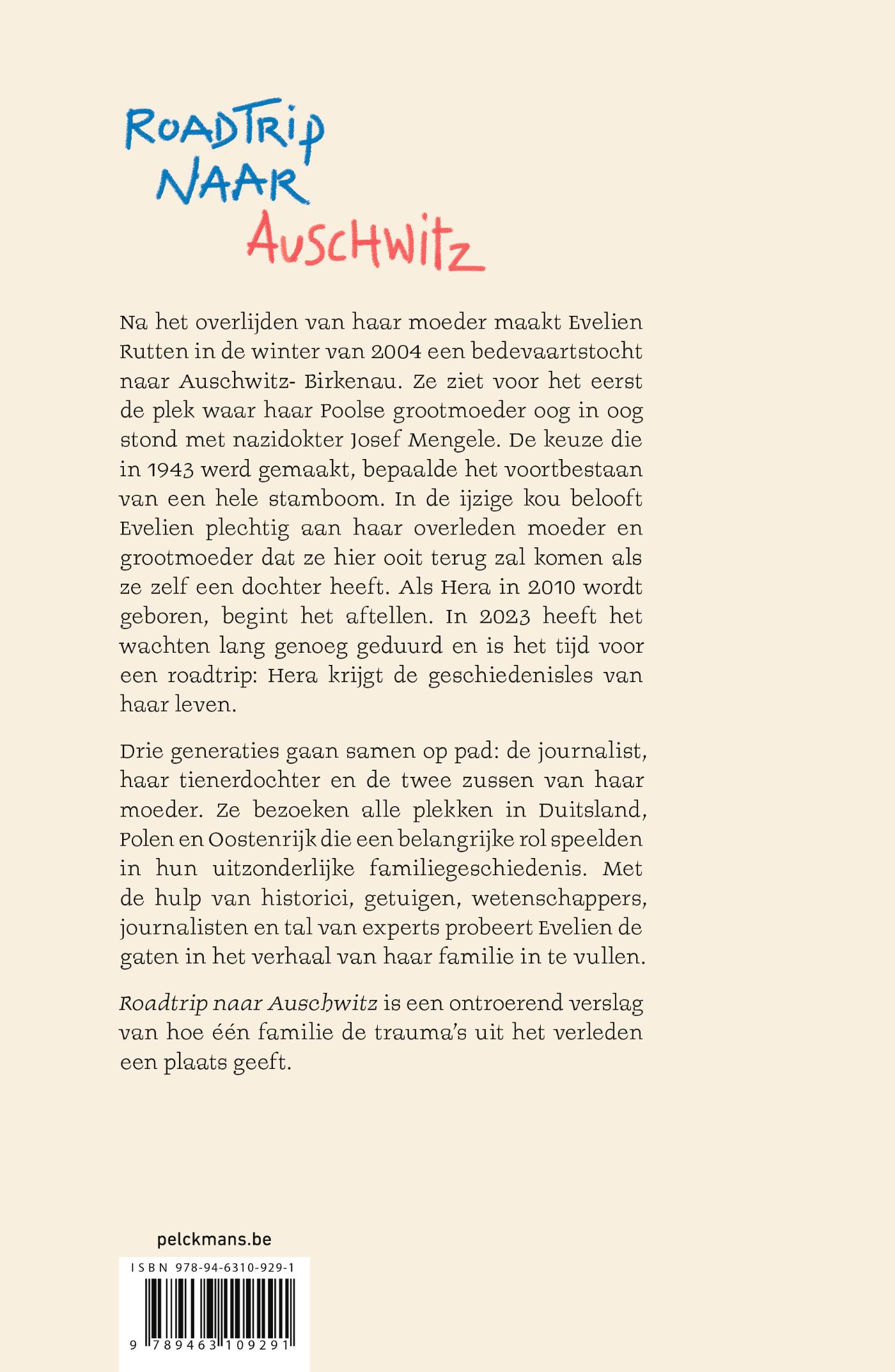 Achterkant van Roadtrip naar Auschwitz