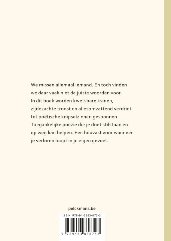 Achterkant van Elke dag zonder