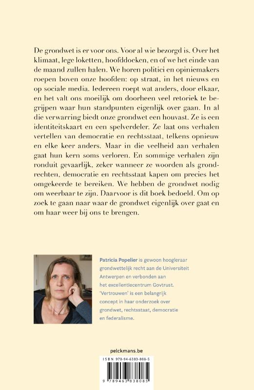 Achterkant van Een grondwet voor ons allemaal
