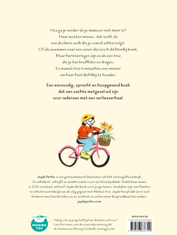 Achterkant van Mama's trui