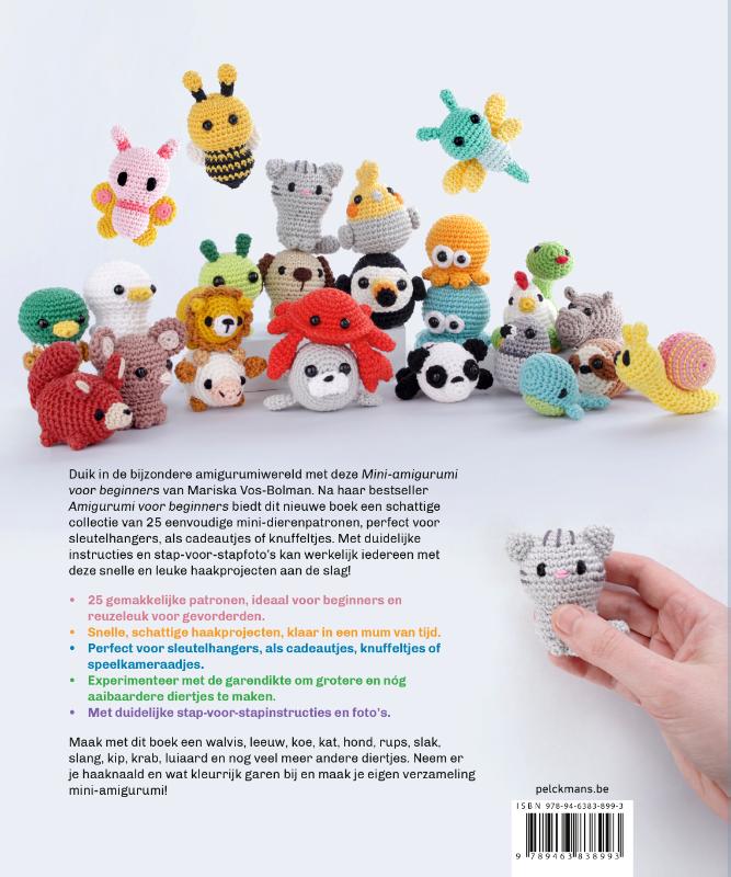 Achterkant van Mini-amigurumi voor beginners