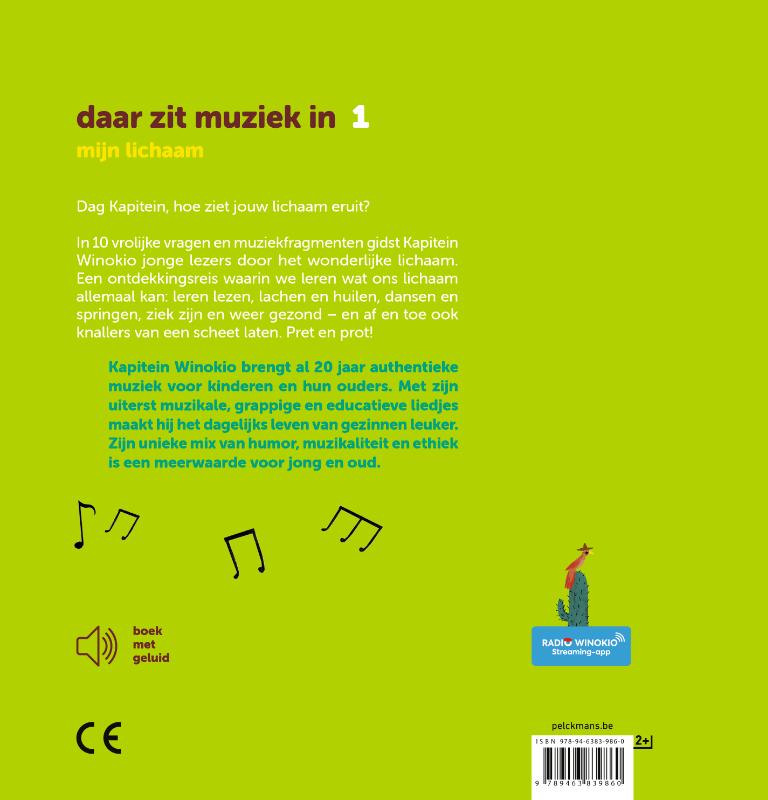Achterkant van Daar zit muziek in: Mijn lichaam