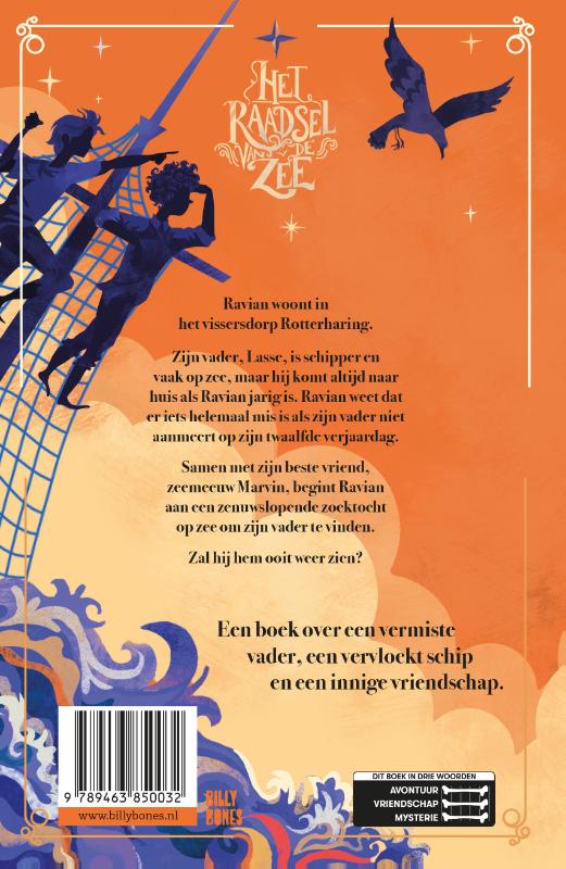 Achterkant van Het raadsel van de zee