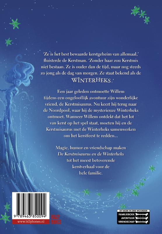 Achterkant van De Kerstmisaurus en de Winterheks