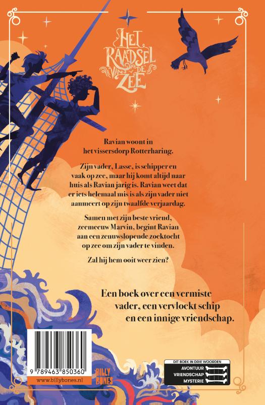 Achterkant van Het raadsel van de zee