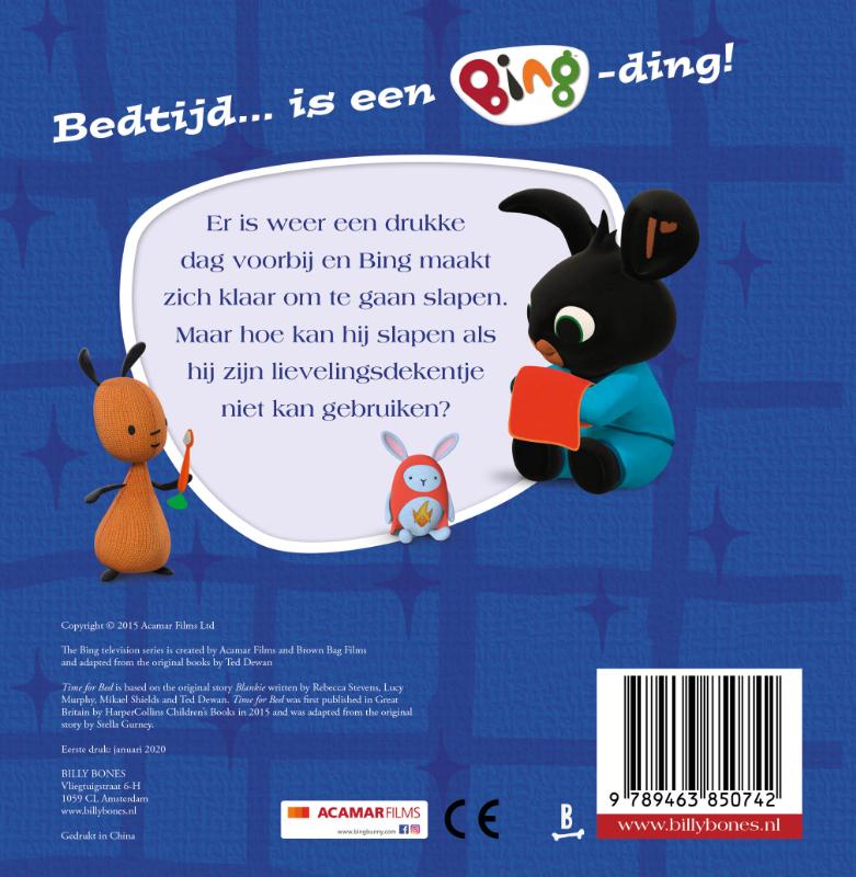 Achterkant van Tijd voor bed!