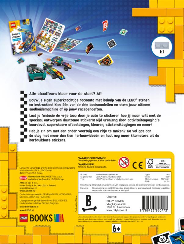 Achterkant van Bouw en sticker je eigen auto