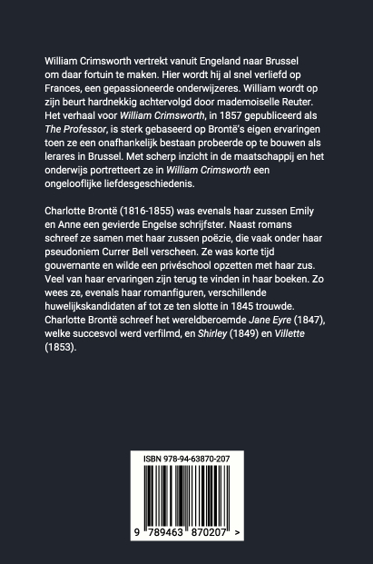 Achterkant van William Crimsworth