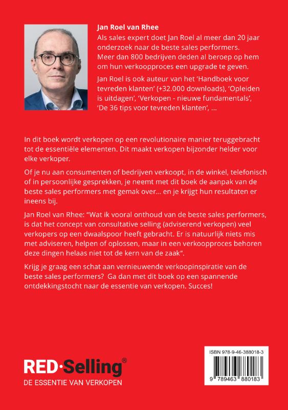 Achterkant van RED-selling