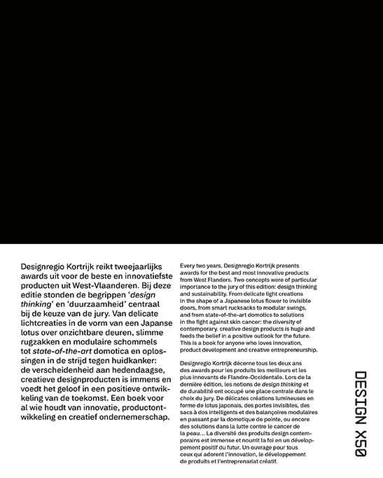 Achterkant van Design Regio Kortrijk