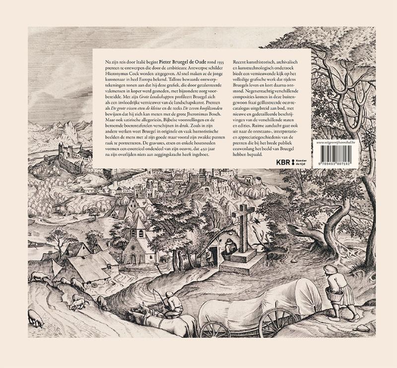 Achterkant van Bruegel in zwart en wit