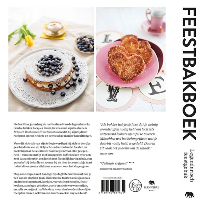 Achterkant van Feest Bakboek