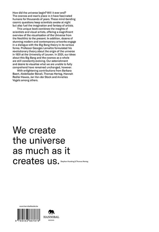 Achterkant van BIG BANG, Imagining the Universe