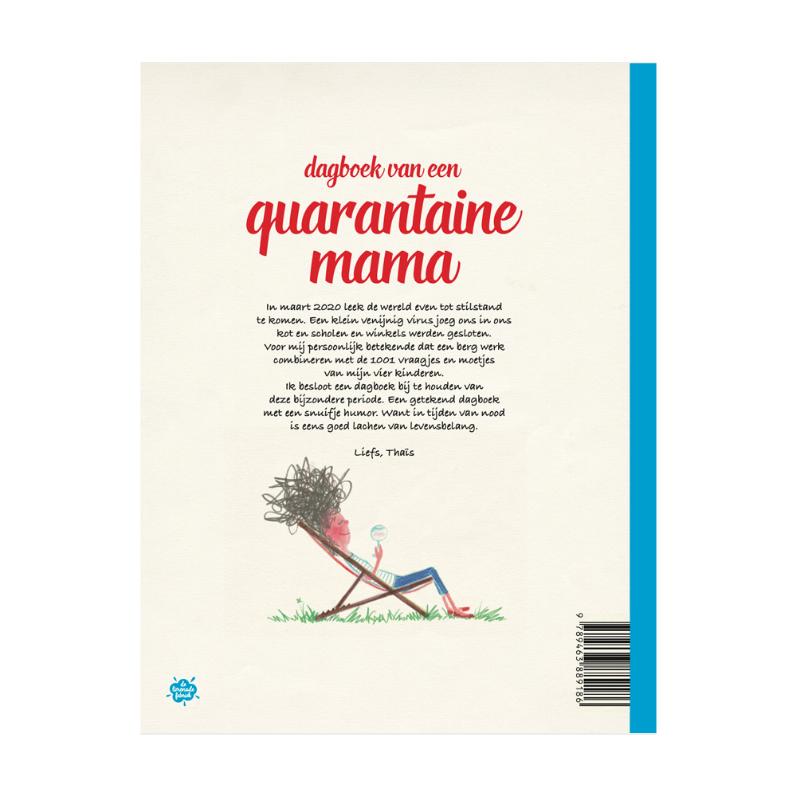 Achterkant van Dagboek van een quarantaine mama